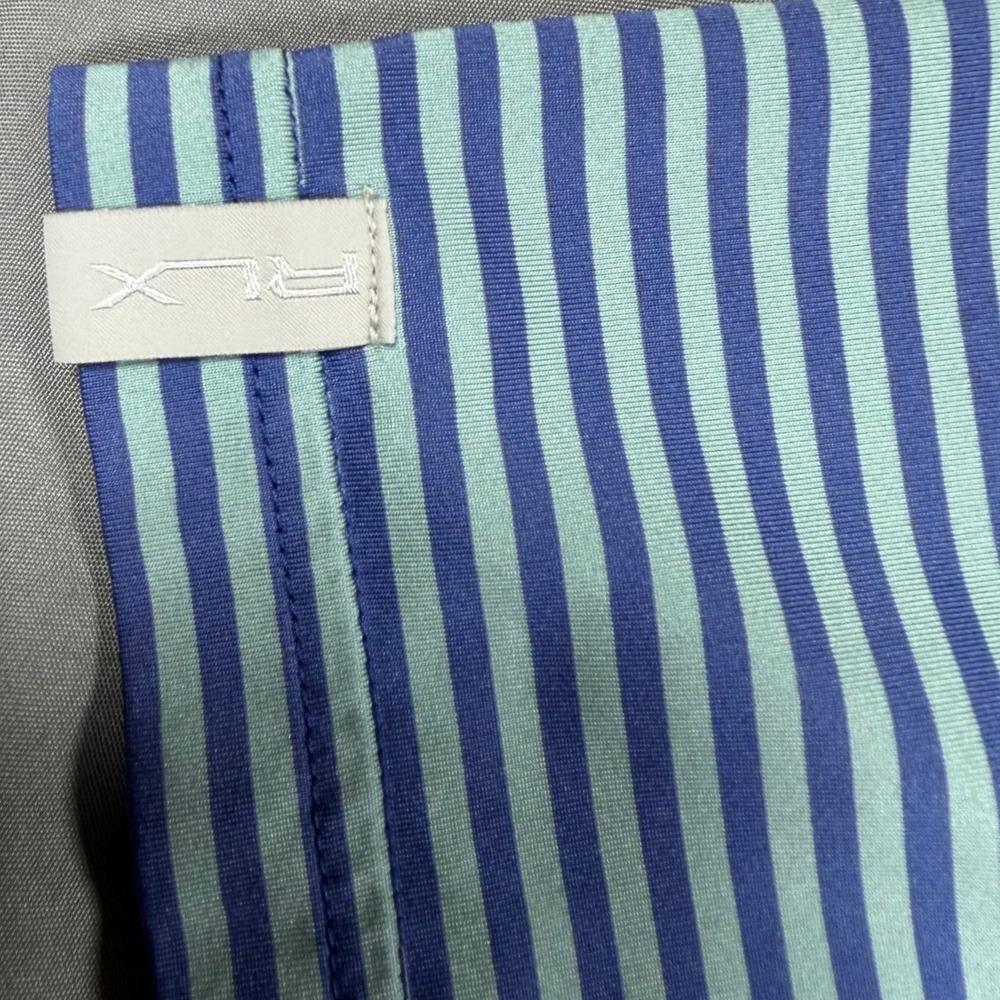 RLX Ralph Lauren Polo Shirt Mens XL Blue Striped Performance Short Sleeve Good - Picture 6 of 11